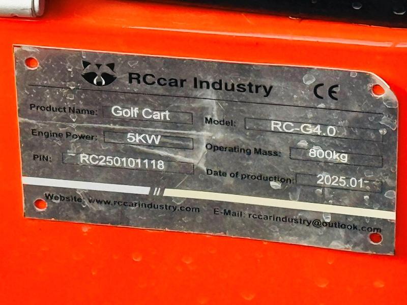 *NEW UNUSED**RACCOON RC-G4.0 ELECTRIC GOLF CART*CHOICE OF 4*VIDEO*