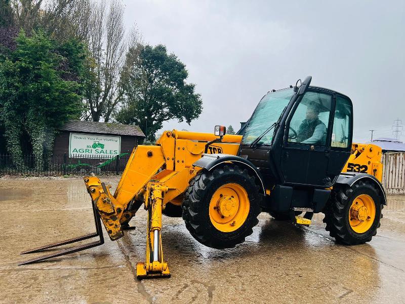 JCB 532-120 4WD TELEHANDLER *12 METERS, 6957 HOURS* C/W PALLET TINES *VIDEO*