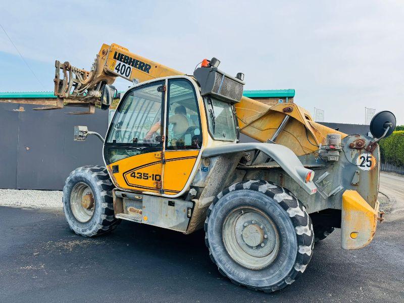 LIEBHERR 435-10 TURBO TELEHANDLER*C/W PALLET TINES*VIDEO*