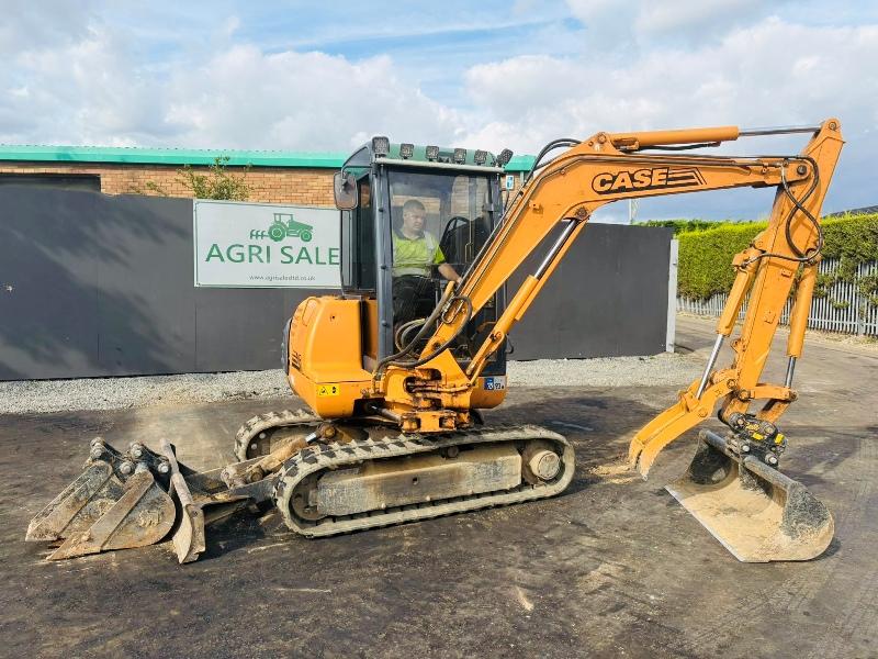 CASE 50 EXCAVATOR*C/W HYDRAULIC THUMB*VIDEO*