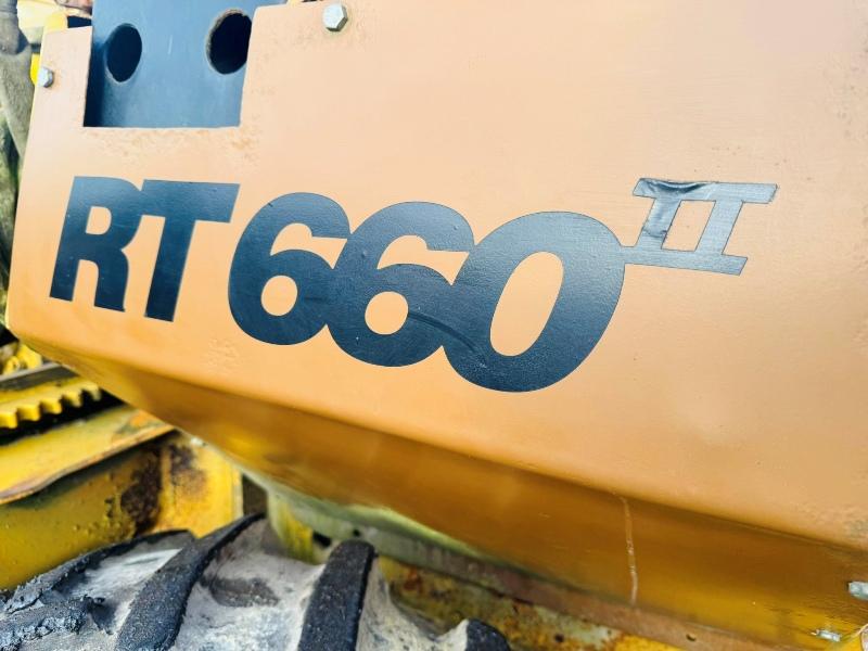 CASE RT660 4WD TRENCHER*C/W TOP CUTTER*1317 HOURS*VIDEO*
