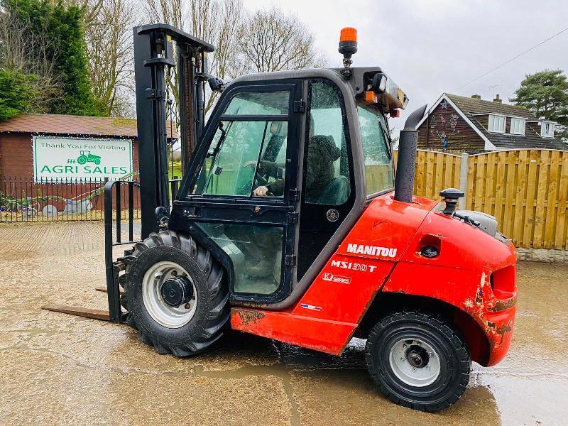 MANITOU MSI30T ROUGH TERRIAN FORKLIFT * YEAR 2014 * C/W FULLY GLAZED