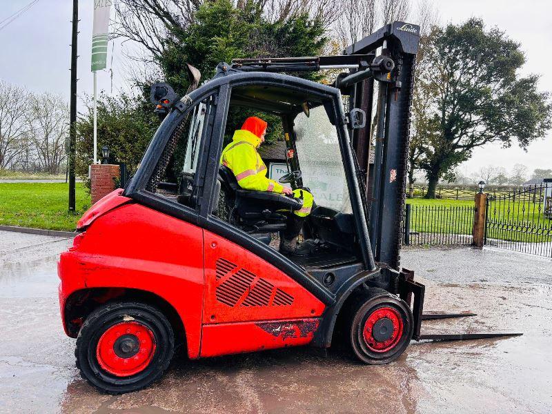 LINDE H40 DIESEL FORKLIFT *YEAR 2016* C/W 2 STAGE MAST *VIDEO*
