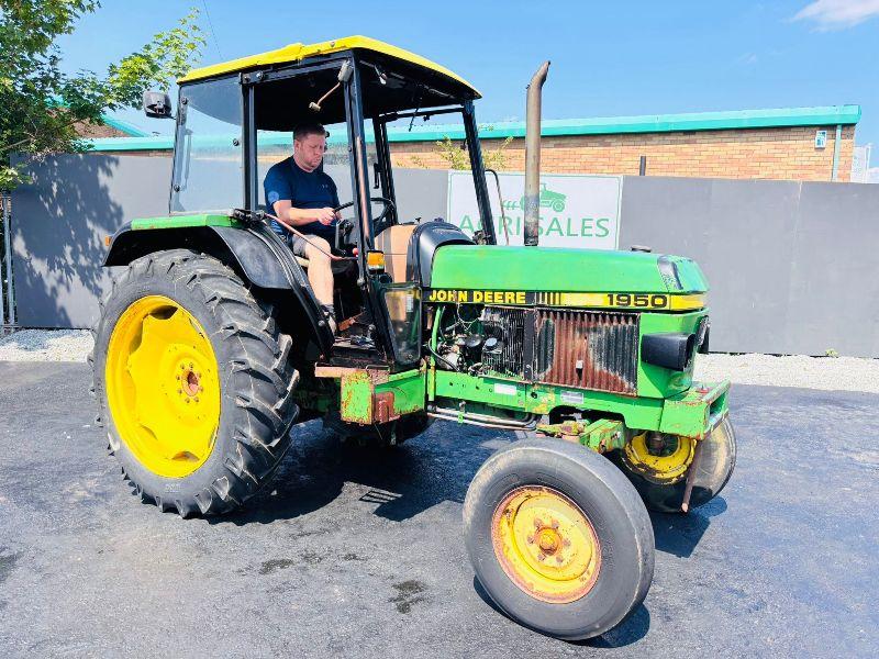 JOHN DEERE 1950 2WD TRACTOR*C/W REAR LINKAGE*VIDEO*
