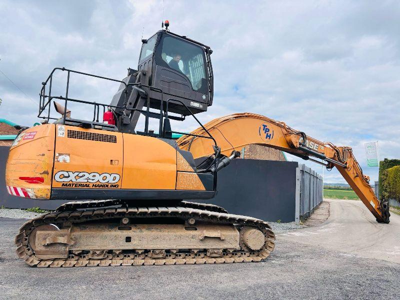 CASE CX290D HIGH RISE CABIN TRACKED EXCAVATOR *YEAR 2017* C/W QUICK HITCH *VIDEO*