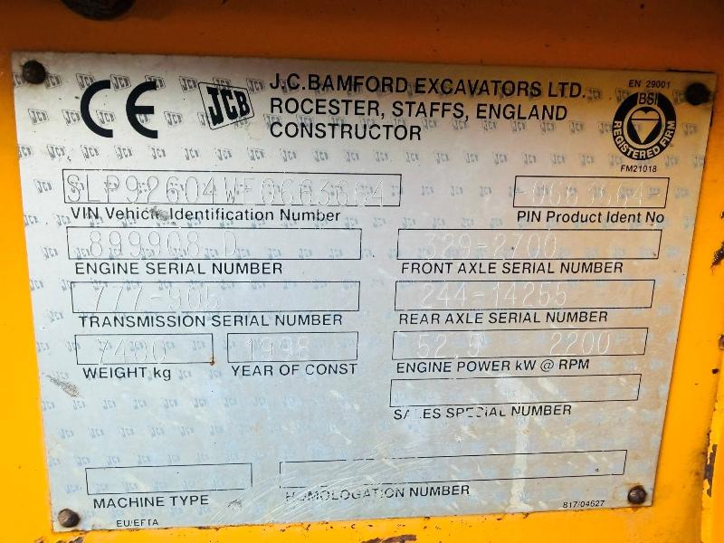 JCB 926 ROUGH TERRAIN 4WD FORKLIFT*C/W PALLET TINES*VIDEO*