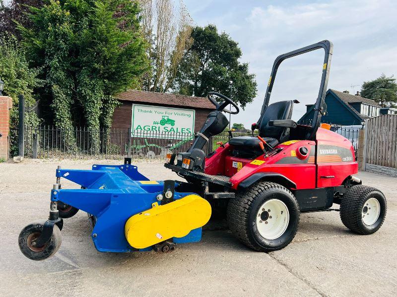 SHIBAURA CM364 RIDE MOWER *1623 HOURS* C/W ROLE BAR *VIDEO*