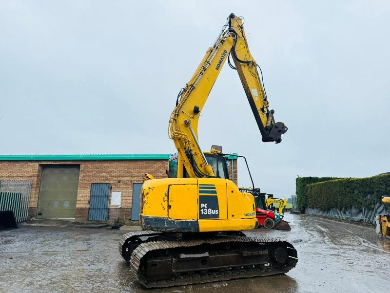 KOMATSU PC138US-8 EXCAVATOR*C/W QUICK HITCH*VIDEO*