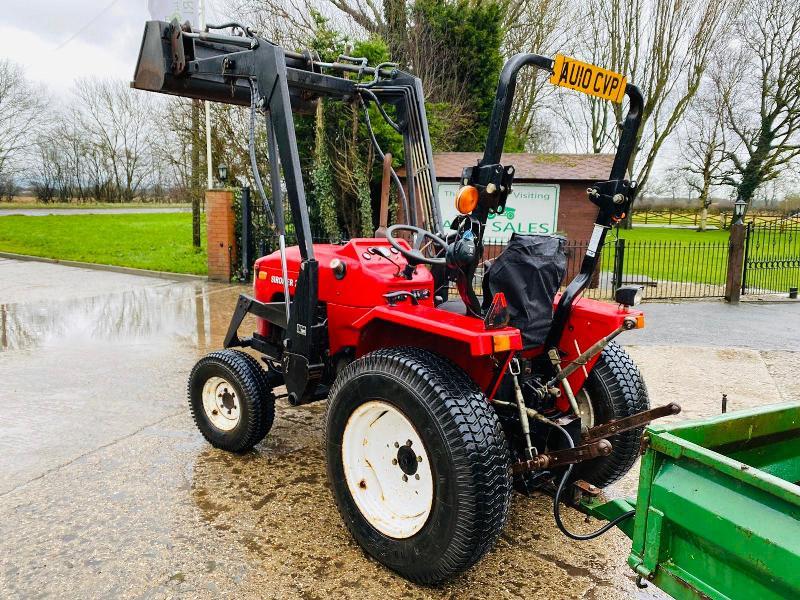 SIROMER 204S TRACTOR C/W FRONT LOADER , BUCKET , TRAILER & ROTAVATOR