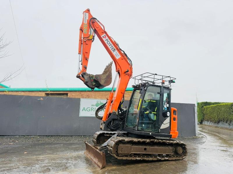 HITACHI ZX85USB-5A TRACKED EXCAVATOR*YEAR 2017*VIDEO*