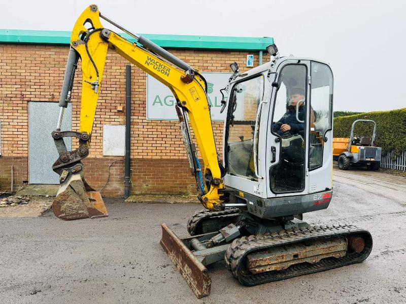 WACKER NEUSON EZ28 EXCAVATOR*C/W VDS*YEAR 2016*VIDEO*