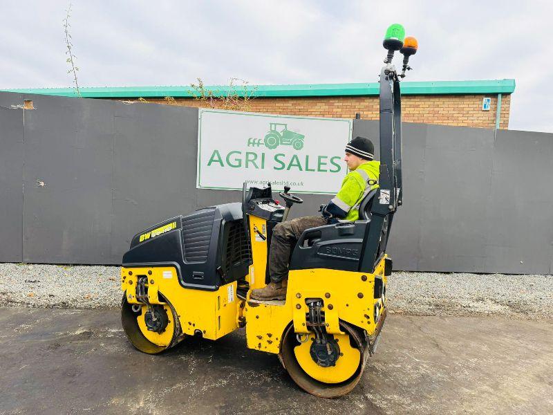 BOMAG BW 80AD-5 TANDEM ROLLER*YEAR 2014*C/W KUBOTA ENGINE*VIDEO*