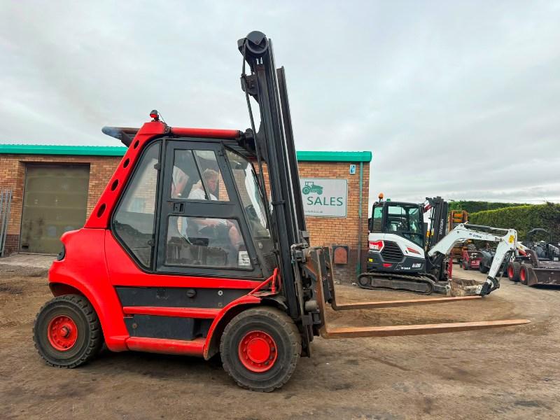LINDE H70D FORKLIFT*C/W FORK POSITIONER*VIDEO*