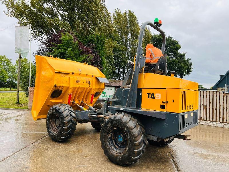 TEREX TA9 4WD DUMPER *YEAR 2014 , 3074 HOURS* C/W ROLE BAR *VIDEO*