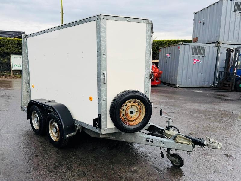 KNOTT TWIN AXLE BOX TRAILER*C/W FRONT AND REAR DOOR*VIDEO*