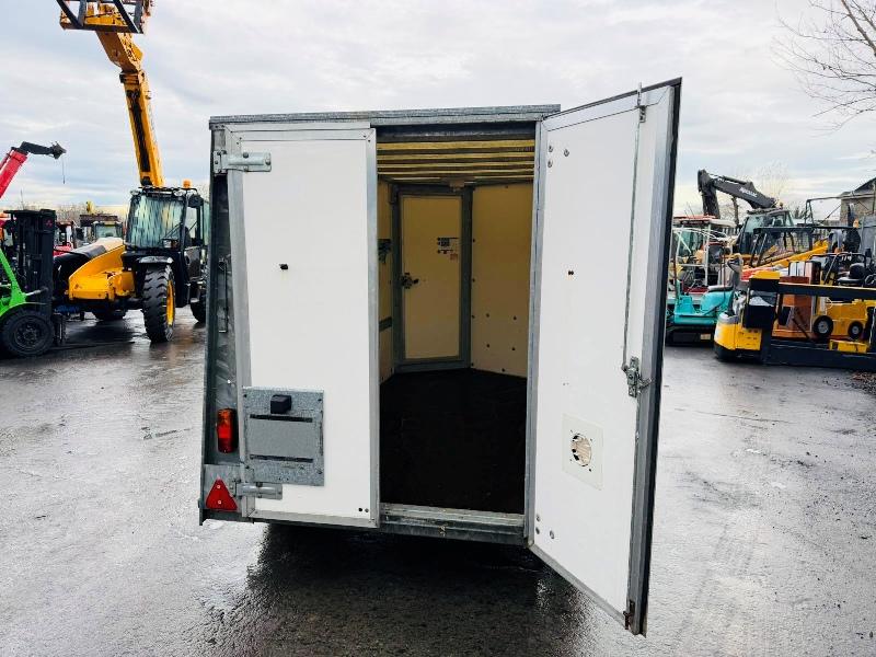 KNOTT TWIN AXLE BOX TRAILER*C/W FRONT AND REAR DOOR*VIDEO*