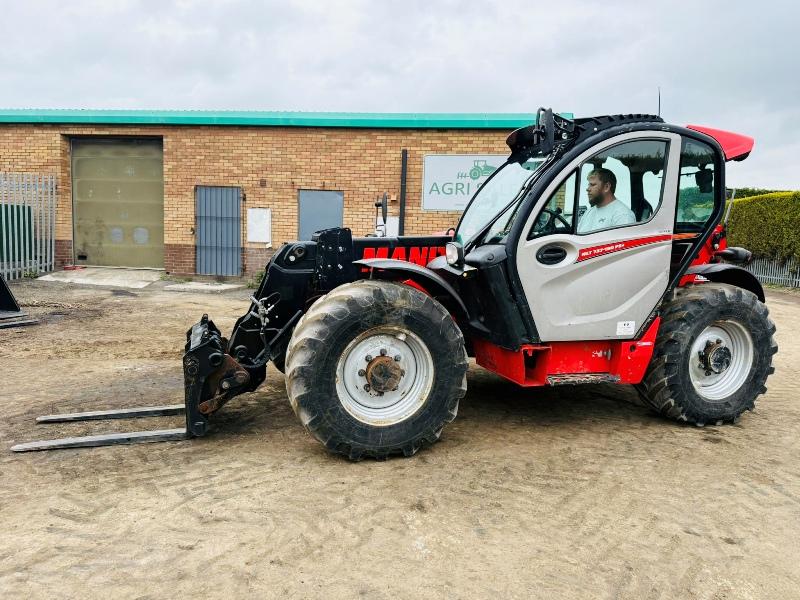 MANITOU MLT 737-130PS TELEHANDLER*YEAR 2018*C/W PALLET TINES*VIDEO*