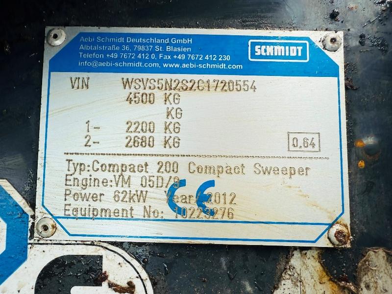 SCHMIDT COMPACT 200 SWINGO+ SWEEPER*YEAR 2012*VIDEO*
