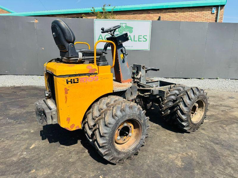TEREX 1 TONNE HD1000*C/W DUEL WHEELS*1134 HOURS*YEAR 2010*VIDEO*