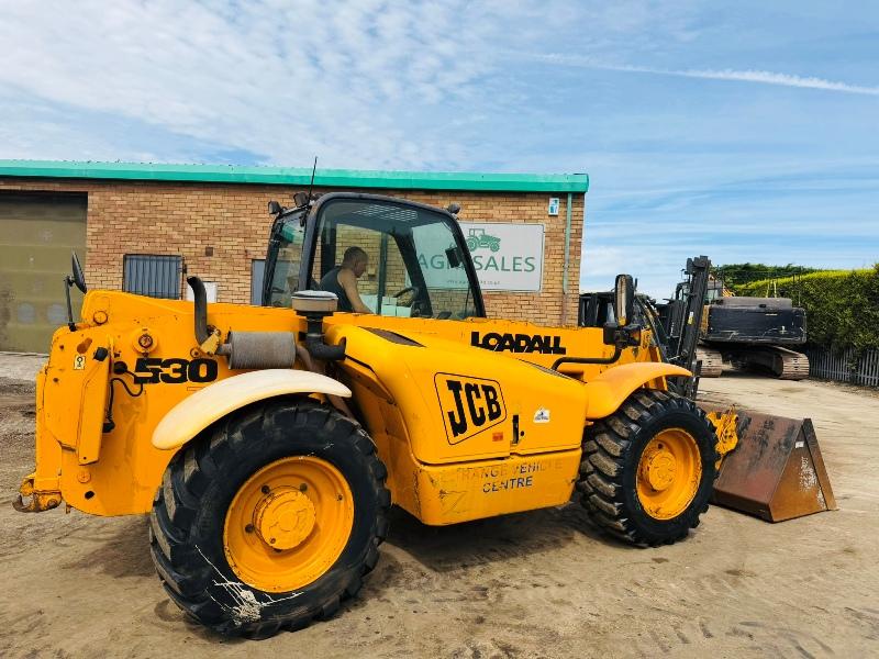 JCB 530-70 TELEHANDLER*C/W BUCKET*AG SPEC*VIDEO*
