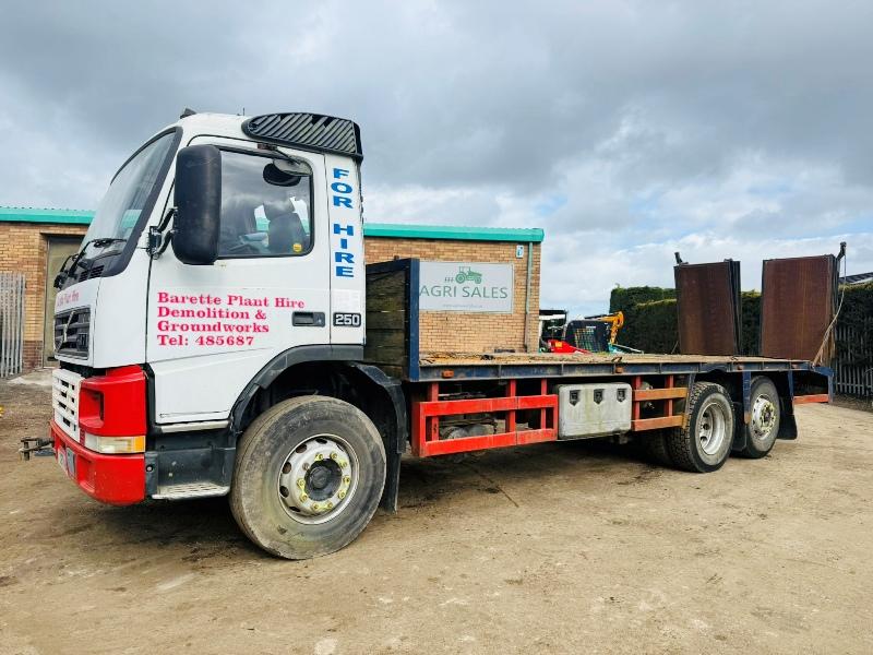 VOLVO FM7-12 FLAT BED LORRY*C/W DROP DOWN RAMPS*VIDEO*