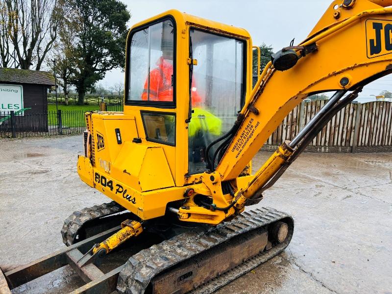 JCB 804 PLUS TRACKED EXCAVATOR *3619 HOURS* C/W RUBBER TRACKS *VIDEO*