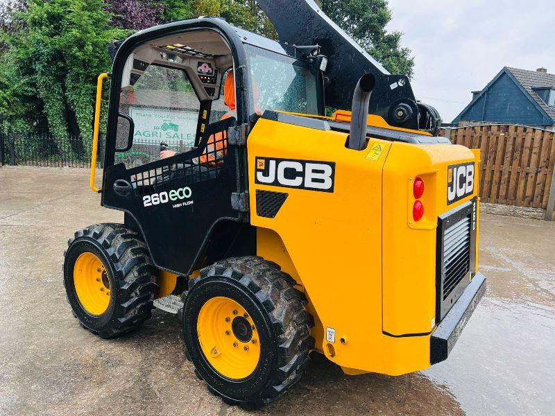 JCB 260 4WD SKIDSTEER *YEAR 2017, ONLY 182 HOURS * C/W WHEEL SAW & BUCKET *VIDEO*