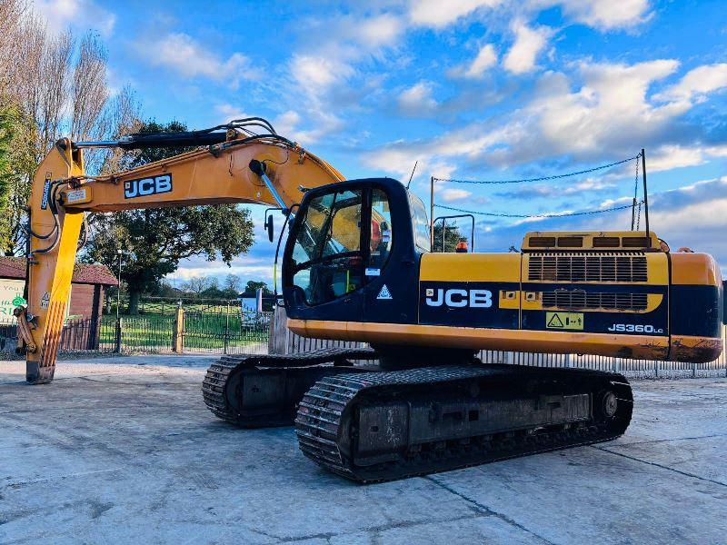 JCB JS360LC TRACKED EXCAVATOR *YEAR 2010* C/W REVERSE CAMERA *VIDEO*