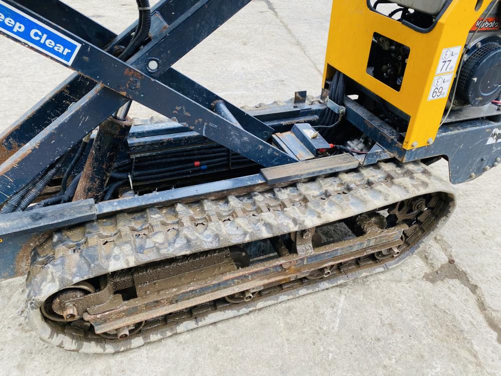 WB06DHL HIGH LIFT & HIGH TIP TRACKED PEDESTRIAL DUMPER * YEAR 2009 , 755 HOURS * 