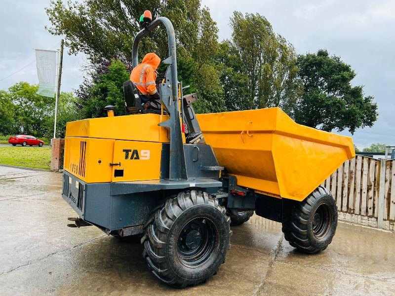 TEREX TA9 4WD DUMPER *YEAR 2014 , 3074 HOURS* C/W ROLE BAR *VIDEO*