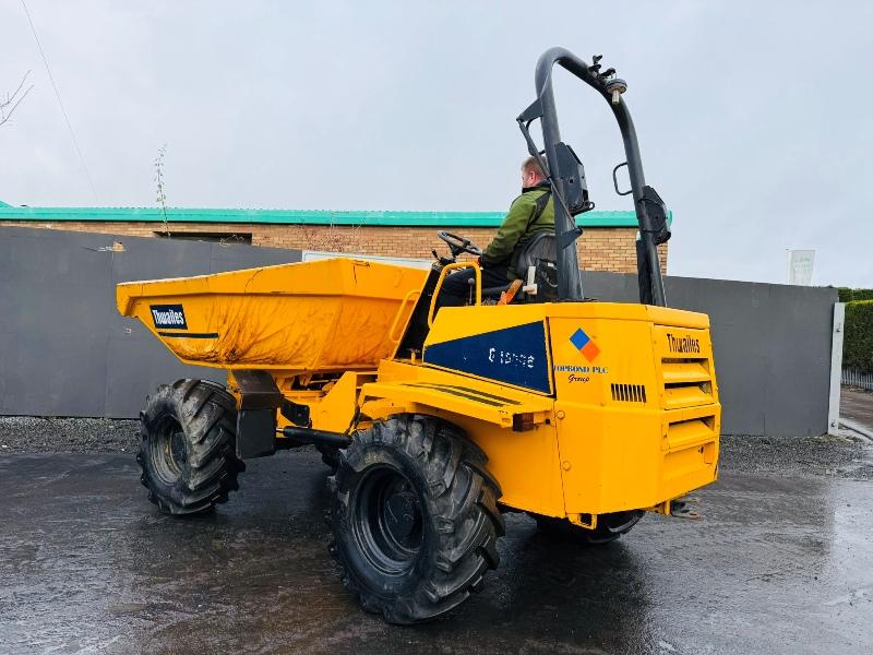 THWAITES 6 TONNE SWIVLE TIP DUMPER*YEAR 2008* ONLY 1453 HOURS*VIDEO*