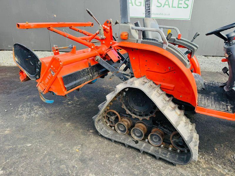 KUBOTA GB180 HALF TRACK COMPACT TRACTOR*C/W ROTOVATOR*VIDEO*