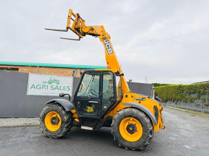 JCB 526-56 AGRI+ TELEHANDLER*4WD*C/W PALLET TINES*VIDEO*