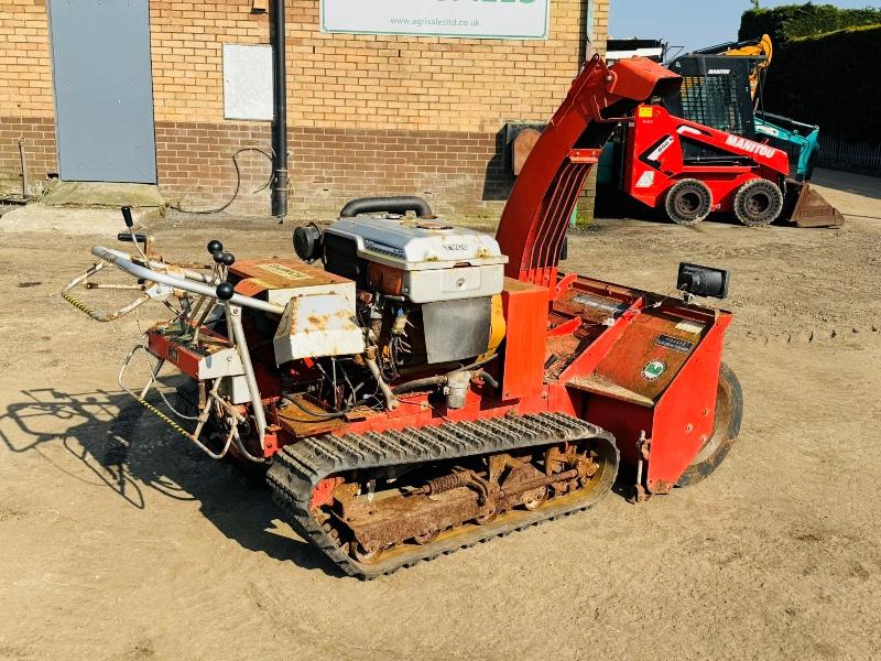 FUJII FSR1100GKD TRACKED SNOW BLOWER* SWAY & TILT*VIDEO*