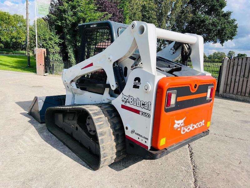 BOBCAT T650 TRACKED SKIDSTEER *YEAR 2013, 1880 HOURS* C/W BUCKET *VIDEO*