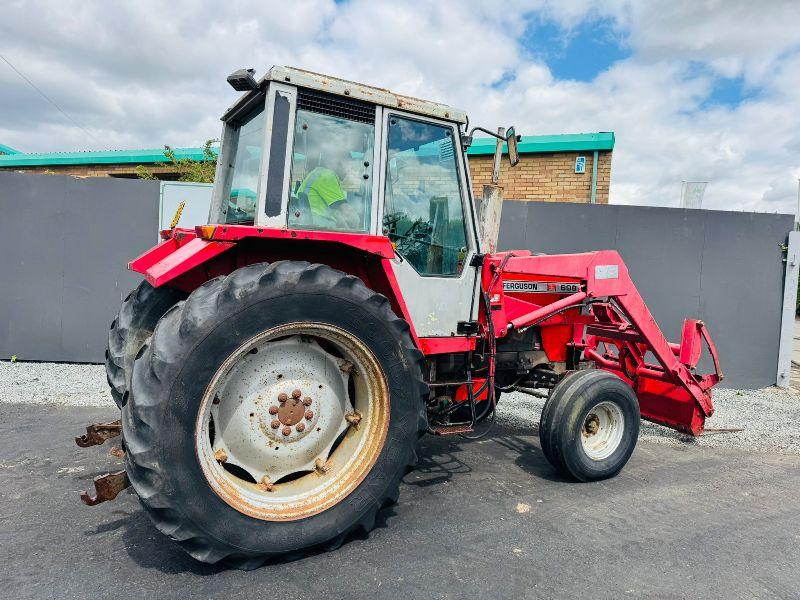 MASSEY FERGUSON 698*C/W FRONT LOADER AND MUCKFORK*VIDEO*