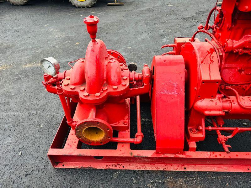 CUMMINGS N-855-F 6 INCH WATER PUMP *C/W 6 CYLINDER ENGINE*VIDEO*