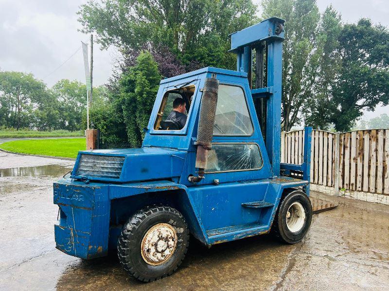 CATERPILLAR V140 DIESEL FORKLIFT C/W 2 STAGE MAST *VIDEO*