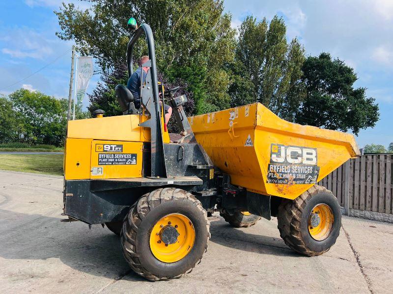 JCB 9TFT 4WD DUMPER *YEAR 2016, 1965 HOURS * C/W ROLE BAR *VIDEO*