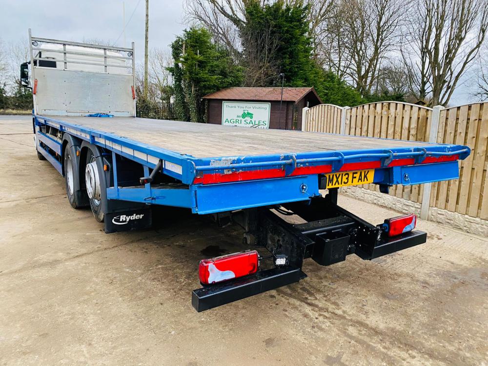 MAN 6X2 BEAVER TAIL LORRY * YEAR 2013 , ONLY 312495 KMS * C/W RAMPS 