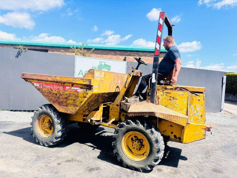 THWAITES 3 TONNE STRAIGHT TIP DUMPER*C/W PERKINS ENGINE* VIDEO*