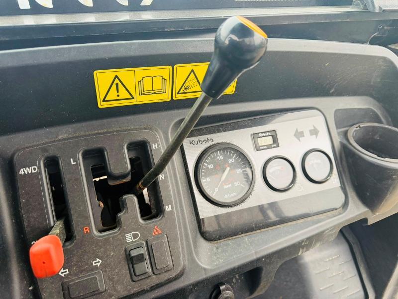 KUBOTA RTV900-EU ATV BUGGY*C/W HYDRAULIC TIP*YEAR 2013*VIDEO*