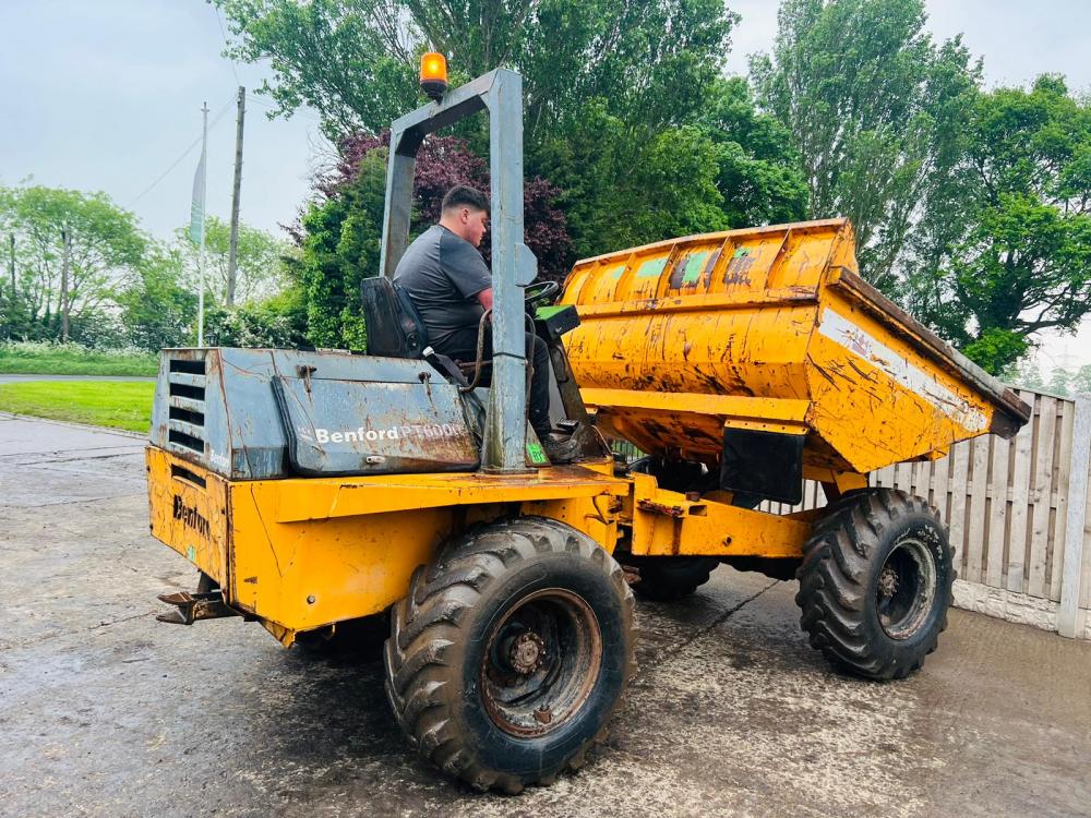 BENFORD 6000 4WD DUMPER C/W ROLE BAR & PERKINS ENGINE *VIDEO*