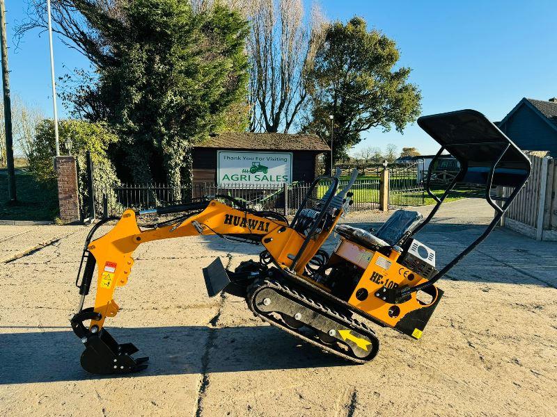 UNUSED HUAWAI HE-10B TRACKED EXCAVATOR *YEAR 2024* C/W ROLE FRAME *VIDEO*