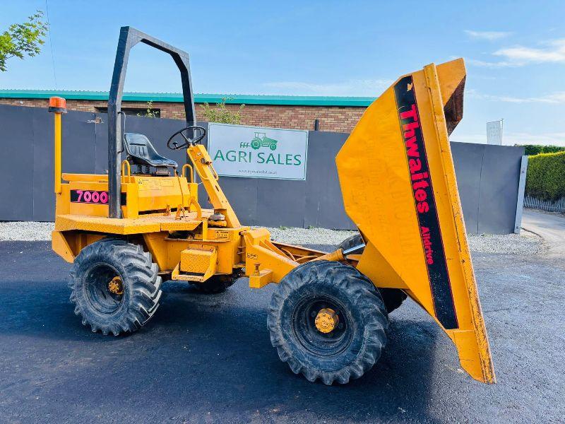 THWAITES 7000 3 TONNE STRAIGHT TIP DUMPER*VIDEO* 