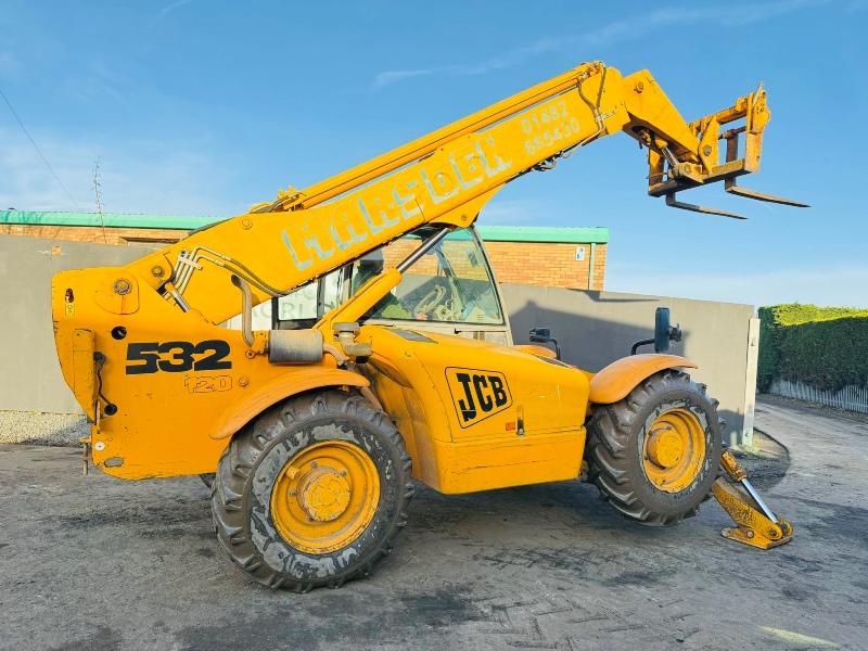 JCB 532-120 4WD TELEHANDLER*C/W PALLET TINES*VIDEO*