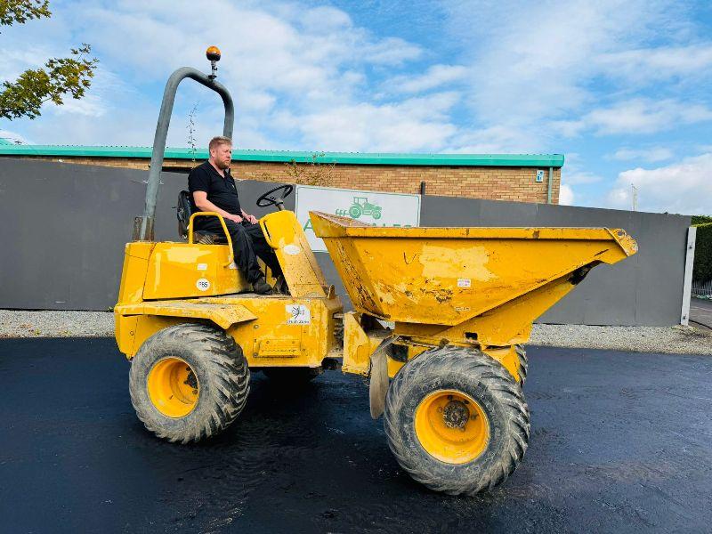 THWAITES 3 TONNE SWIVEL TIP DUMPER*1 OWNER FORM NEW*VIDEO*