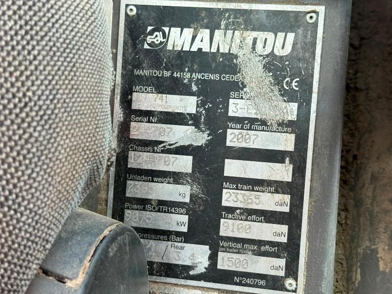 MANITOU MLT 741 TURBO TELEHANDLER*C/W BUCKET*AG SPEC*VIDEO*