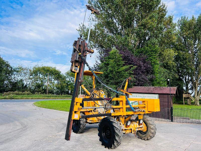 THWAITES ALL DRIVE 4WD DUMPER C/W HYDRAULIC POST DRIVER & PERKINS ENGINE *VIDEO*