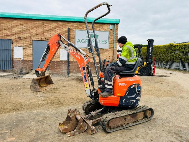 KUBOTA U10-3 MICRO DIGGER*C/W EXPANDING TRACKS*VIDEO*